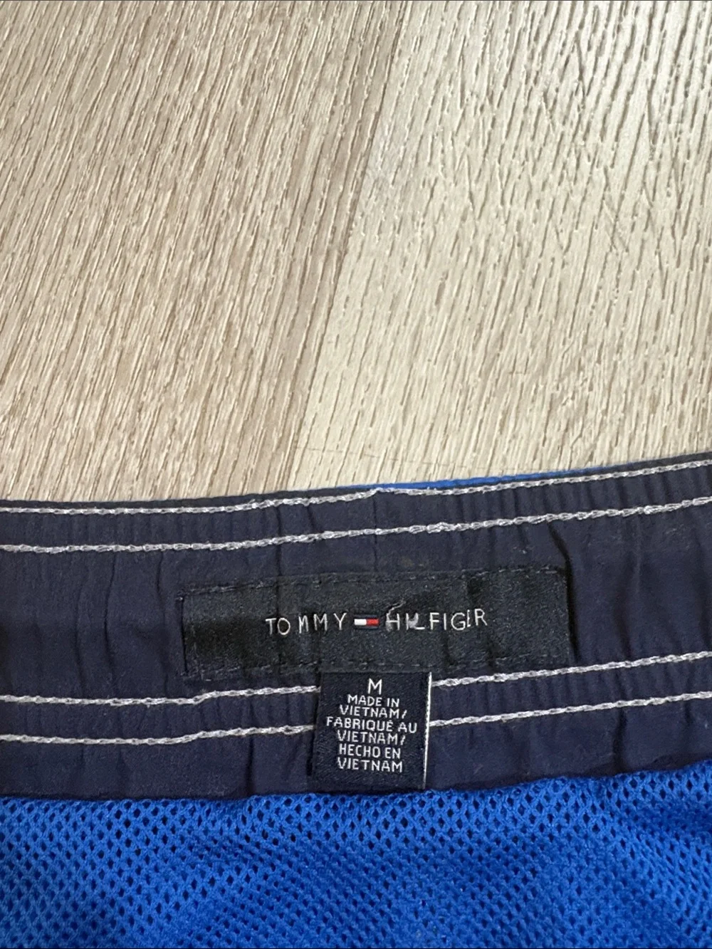Tommy Hilfiger Men’s Royal Blue Swim Trunks with Drawstring
